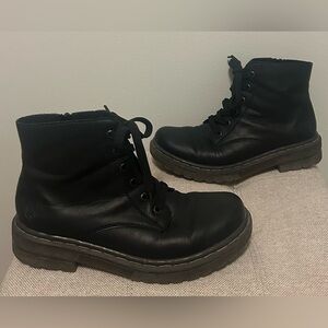 Rieker Ankle Boots Lace up Boots Shoes Black 78240 - Size 39 US 8